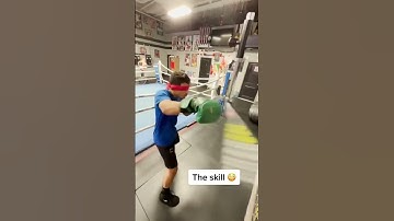 While blindfolded 😳 via therea10ne Instagram #shorts