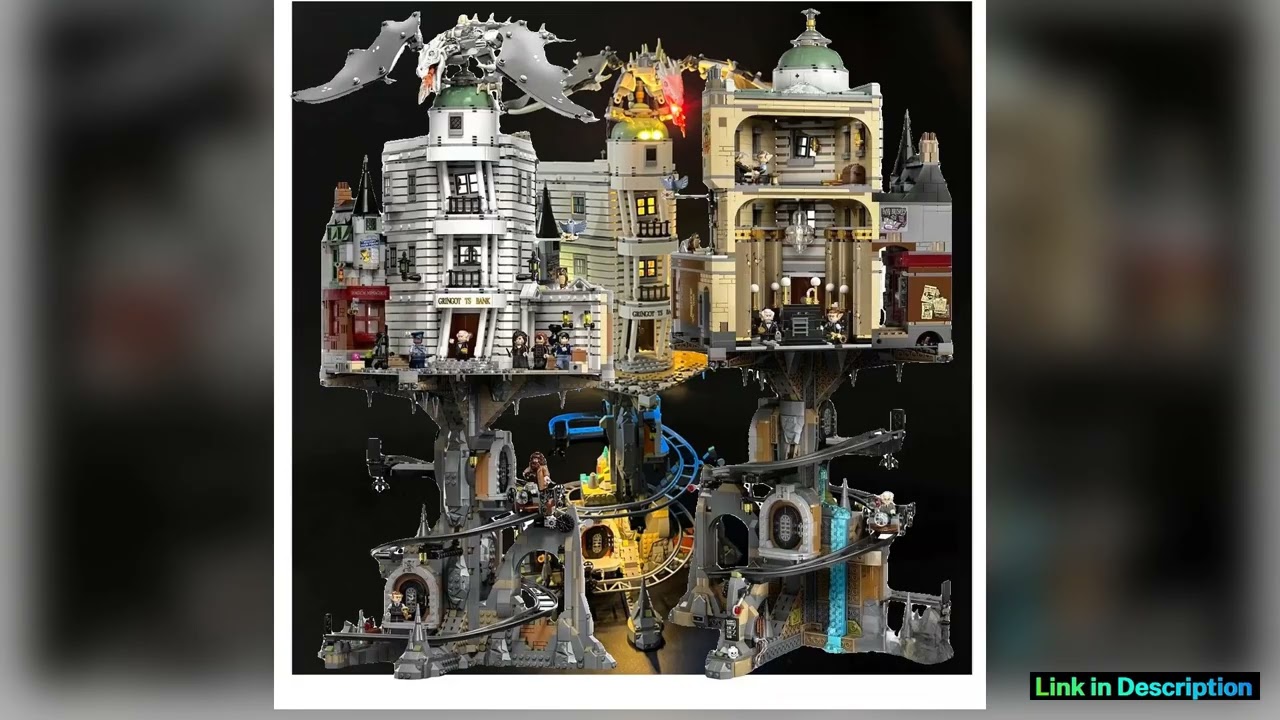 FIT Wizar Ding 4803Pcs Collectors Edition Model Building Block Collectible Street Bank Bricks Toy B