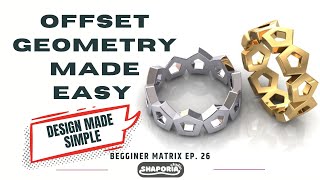Offset Surface Tools in Matrix Explained | Jewelry CAD #tutorial #3dmodeling #offset