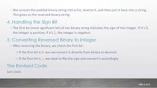 Understanding How to Reverse a 32-bit Integer in Python