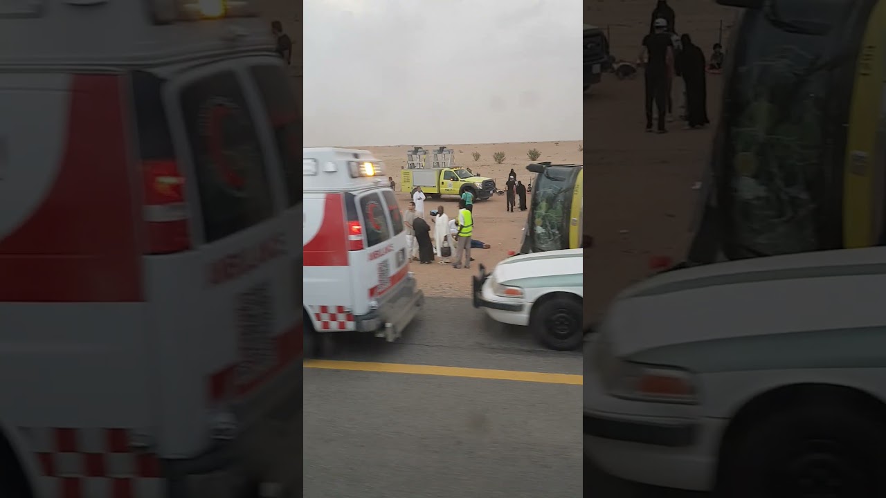 A bus accident while going to Umrah