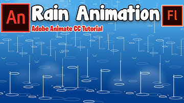 Simple Rain Animation in Adobe Animate CC |2d Rain Animation / Animate CC Tutorial