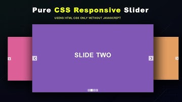 Pure CSS Responsive Image Slider - HTML5/CSS3 Tutorial