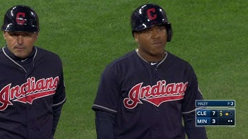CLE@MIN: Diaz punches sacrifice fly to center