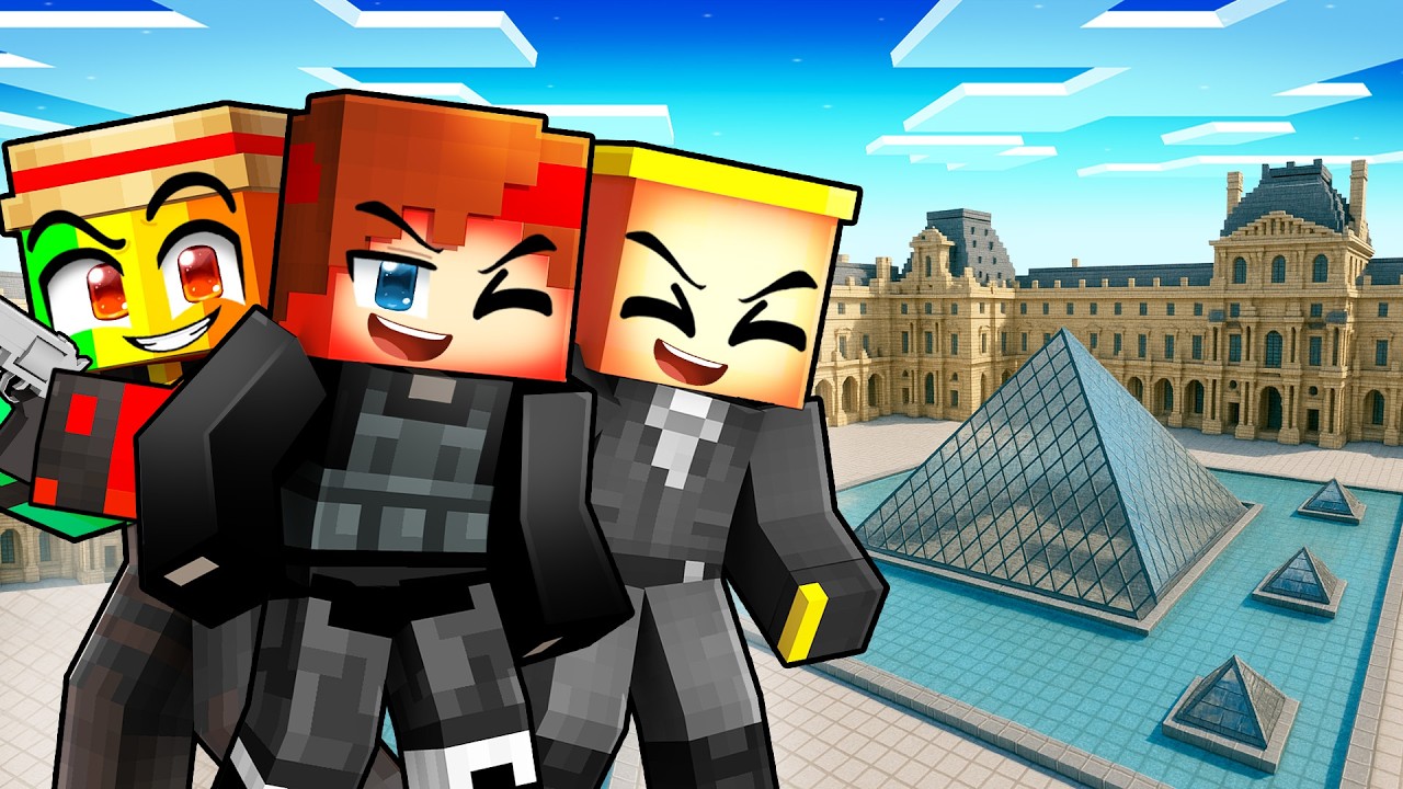 Nous avons braqué le Musée du LOUVRE sur Minecraft !