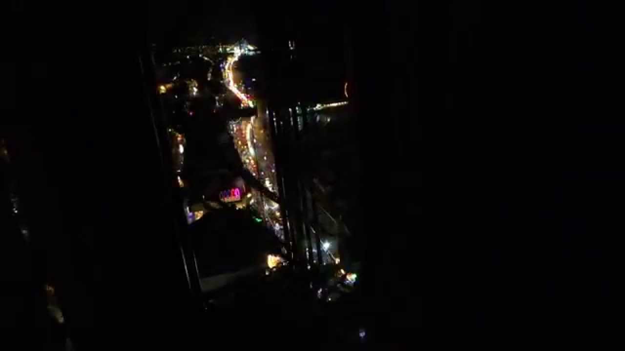 BLACKPOOL TOWER LIFT IN THE DARK