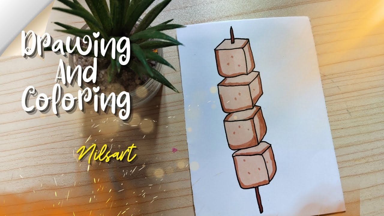 Drawing and Coloring Fish Tofu | Full Tutorial