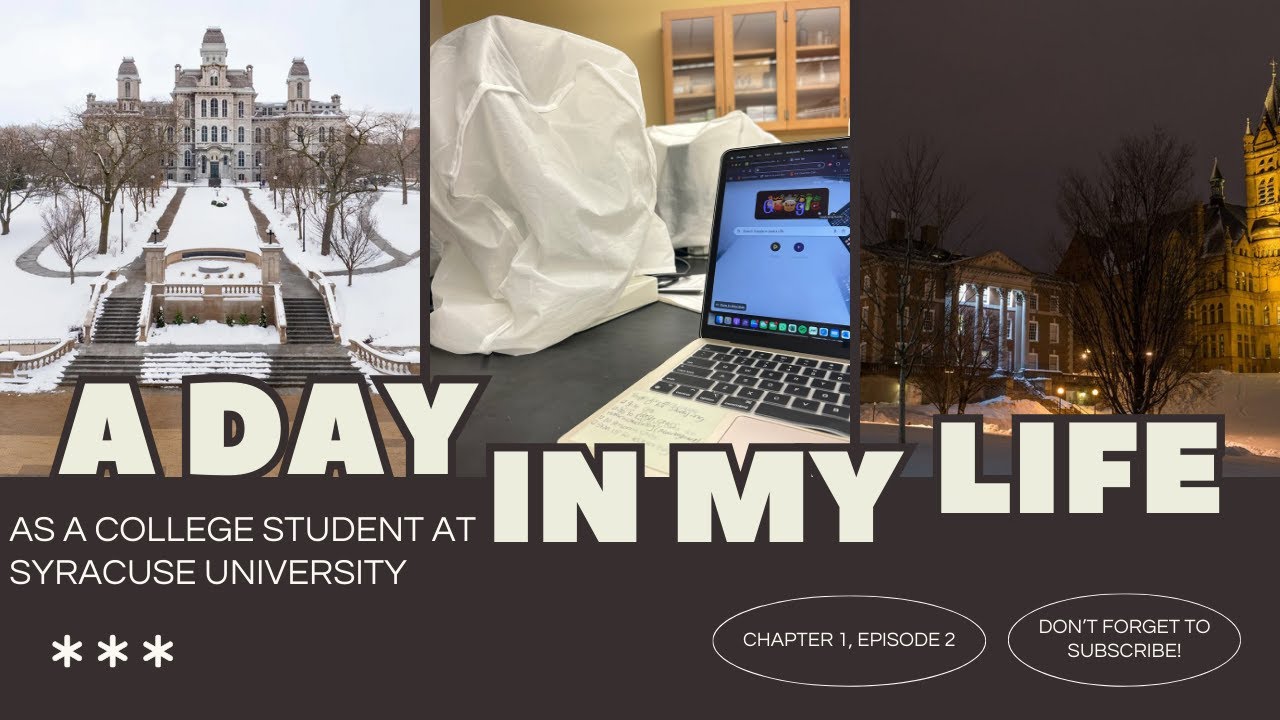 COLLEGE DAY IN MY LIFE AS A FRESHMAN AT SYRACUSE UNIVERSITY - YouTube