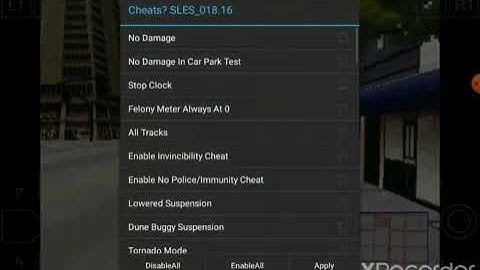 driver 1 with cheats codes