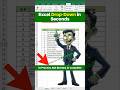 How to Make Excel Drop-Downs in Seconds! #shorts #excel #exceltricks