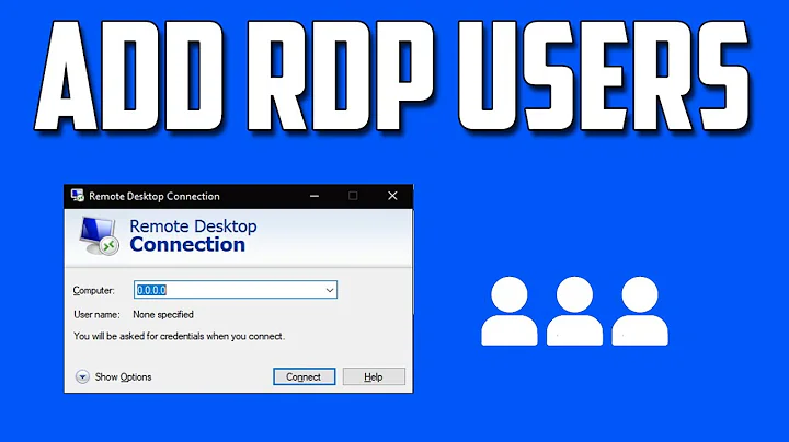 How To Enable RDP and Add Users Under Remote Desktop Group in Windows 10