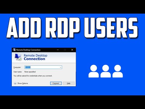 How To Enable RDP and Add Users Under Remote Desktop Group in Windows 10