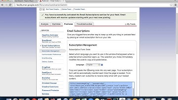 Feedburner Tutorial 2 How to Create Email Subscription Box