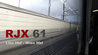 Fastest railway of Austria: RJX 61 ride Linz - Wien | uncut Fastest railway of Austria: RJX 61 ride Linz - Wien | uncut