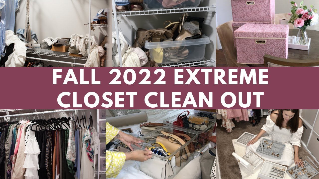 EXTREME CLOSET ORGANIZATION | 2022 CLOSET CLEAN OUT ORGANIZATION AND ...