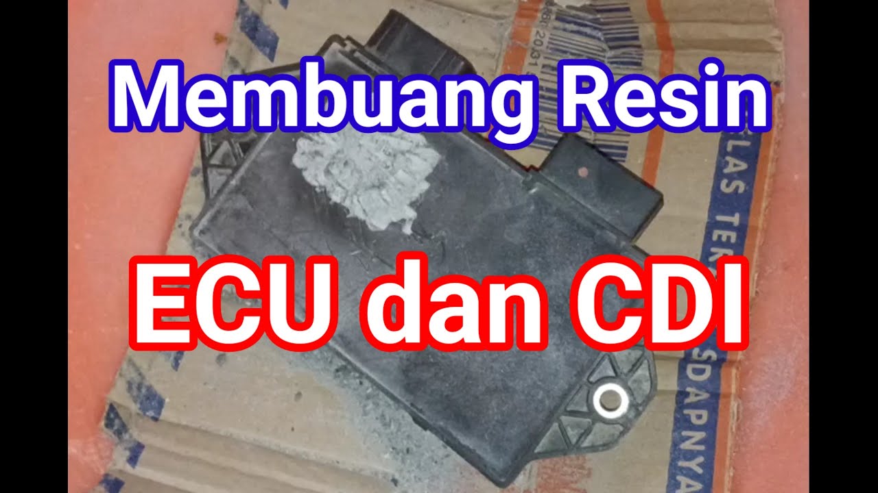 membongkar resin ecu cdi