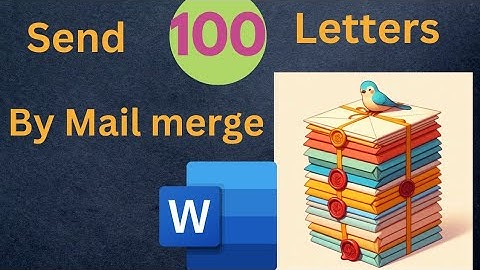 How to use Mail merge in Microsoft word|Send 100 letters or emails through mail merge in ms word|
