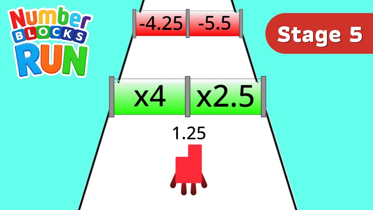 Numberblocks Run｜Stage5｜Studying math
