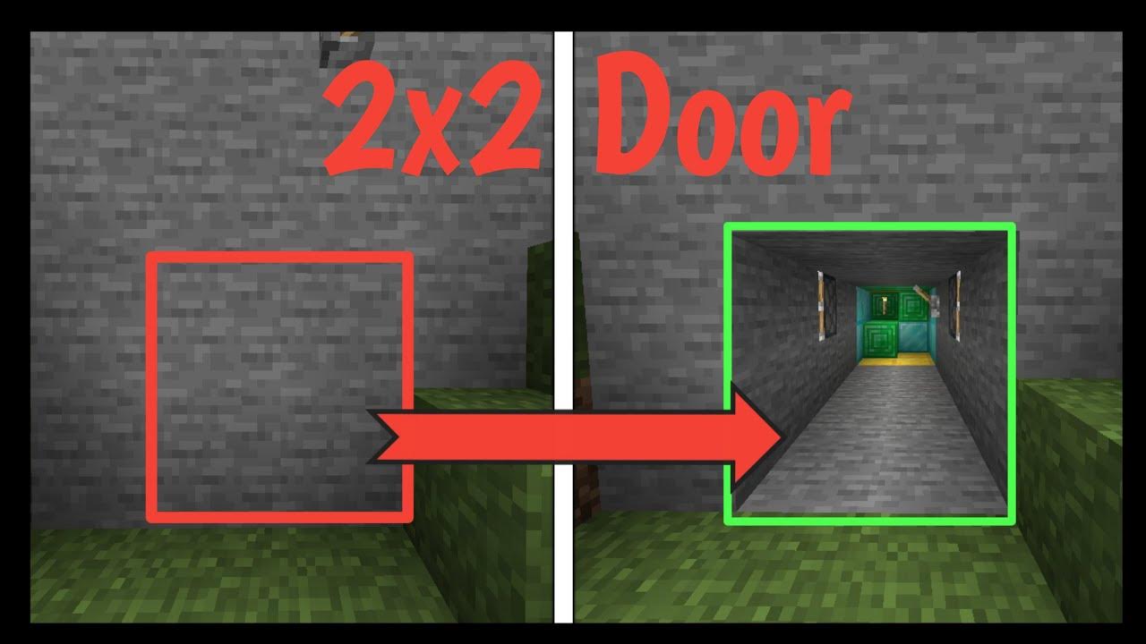 How to build Jeb door(2x2) piston door in Minecraft bedrock/mcpe/Java