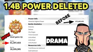 Call Of Dragons Drama - 1.4 Billion Strongest Player Yy Deletes All Troops Alliance Discord
