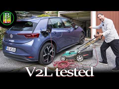 Testing Vehicle to Load V2L with the NEW VW ID.3 Neo
