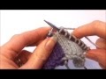 A simple fix for uneven intarsia - tidy the stitches near a color change