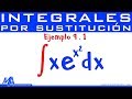 Integración por sustitución | Ejemplo 9.1 | Exponencial