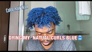 I DYED MY NATURAL CURLS BLUE