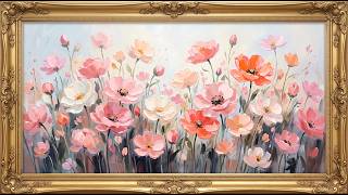 🌸 LIVE 24/7 | Impressionist Flower Field Art Gallery & 4K TV Screensaver | Luxury Gold Frame screenshot 5