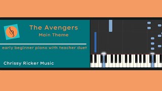The Avengers | Main Theme (primer piano with teacher duet) - Alan Silvestri - Arr. Chrissy Ricker