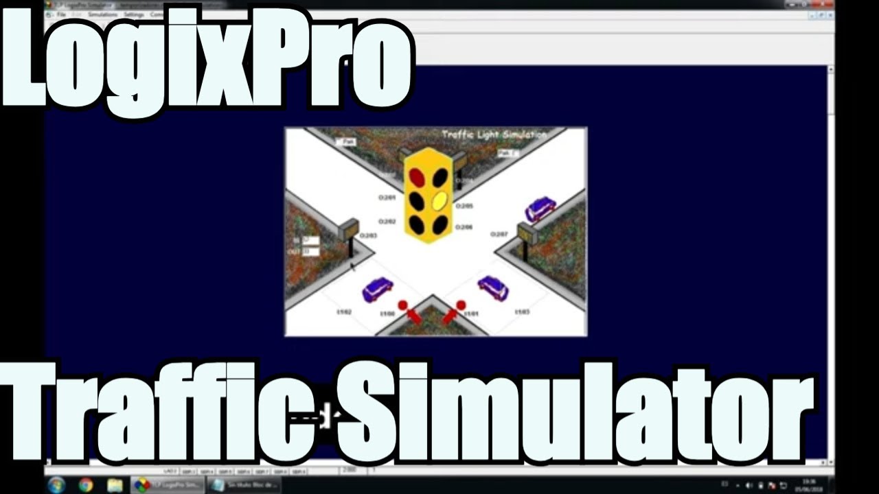 LogixPro Traffic Simulator 2 - Traffic Simulation - Semaforo PLC - YouTube