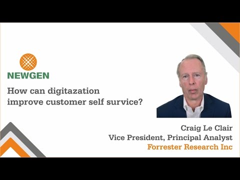 How can digitization improve customer self-service?