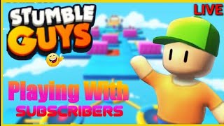 STUMBLE GUYS LIVE STREAM UNLIMITED ROOM CODE: LIKE AND SUBSCRIBED THEN JOIN