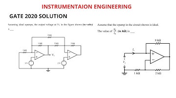Gate2020 Instrumentation paper Solution Op-Amp