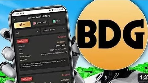 Bdg game withdrawal rejected problem solution | withdrawal rejected problem bdg win game