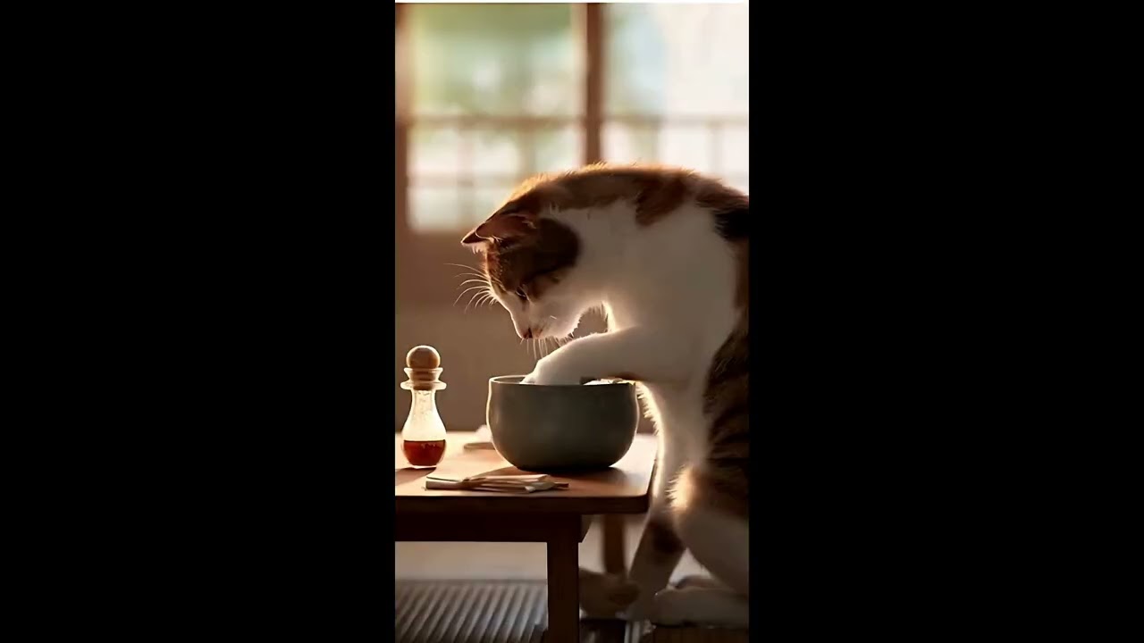 Episode 4 | Cat Chef Makes Salmon Sushi 🍣🐱