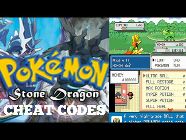 Pokemon Stone Dragon Cheat Codes Gba 100 Working By Garygeeks