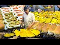 Cheapest burger in the world  tawa bun kabab cooking skills  cheapest street food in pakistan