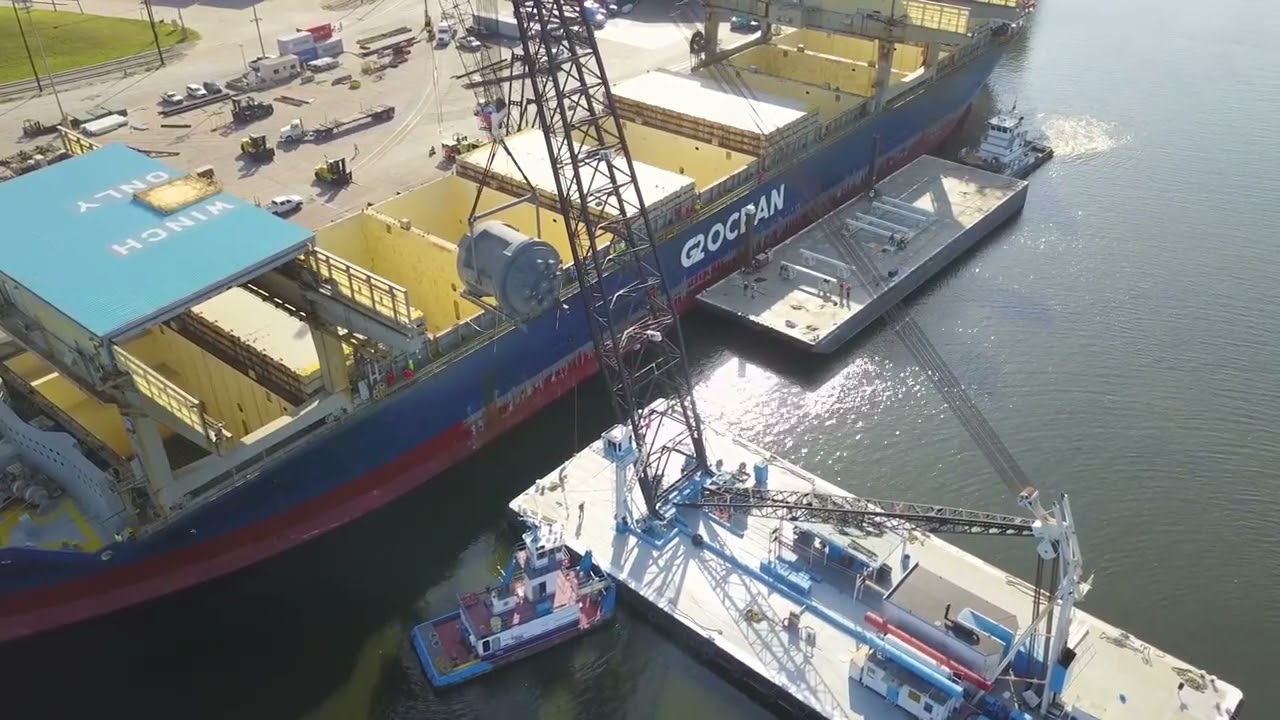 Heaviest Cargo Unloaded at Turning Basin Terminal!