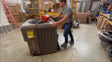 Moving HVAC Equipment with an Airsled