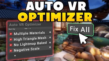 One Click VR Optimization in Unity - Releasing my First Tool on the Asset Store