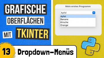Dropdown Widgets in tkinter - OptionMenu & Combobox - 13