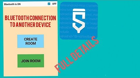Bluetooth connections with Another mobile app in sketchware Tutorial