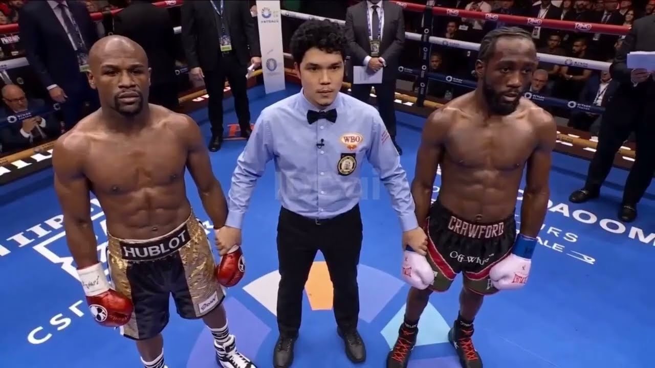 (AI สร้างมวยโลก) Terence Crawford vs Floyd Mayweather Loma vs tank davis  Boots Ennis vs Vergil Orti