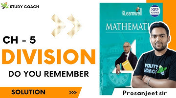 class 4 Division  CH-5 learnwell mathematics | #study_coach