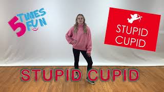 Fun easy dance class choreography to Stupid Cupid - perfect for Valentine's Day