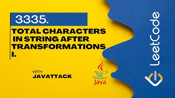 3335. Total Characters in String after Transformations I | Java | Leetcode |