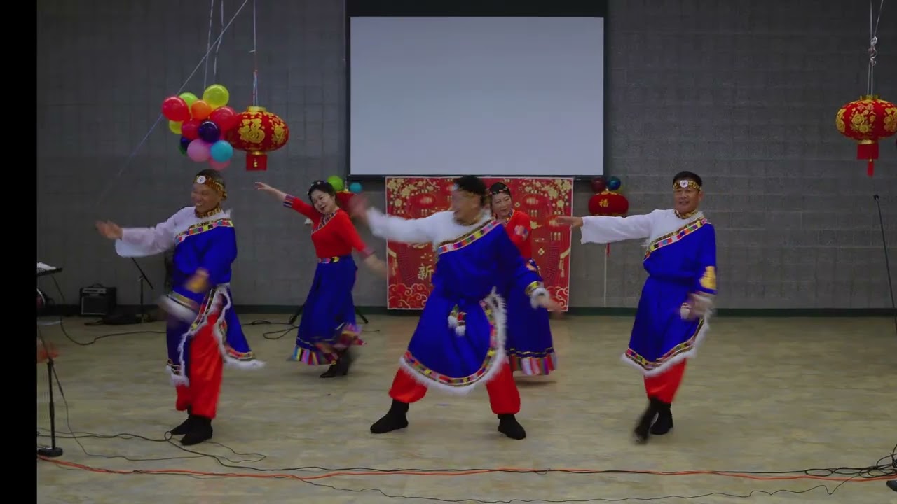 新韵2026马年春节联欢晚会暨饺子宴 藏族舞《欢乐地跳吧》