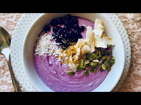 Smoothie Bowl Recipe  |  Blueberry Smoothie