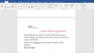 9 Sinif Türk Di̇li̇ Ve Edebi̇yati Masal Fabl 3 Bölüm 25 12 2020